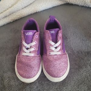 Purple toddler Vans shoes